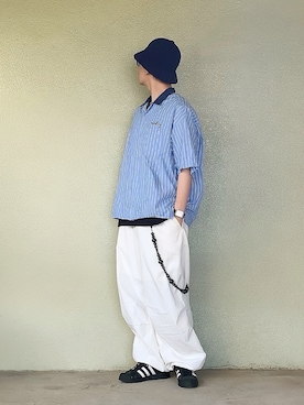 「アイテム（スニーカー）」を使った、サマルさん（メンズ・175cm）の夏コーディネート