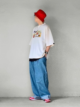 「SEVENDAYS=SUNDAY（セブンデイズサンデイ）のアイテム（帽子）」を使った、サマルさん（メンズ・175cm）の秋コーディネート