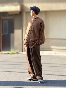「SUGGESTION（サジェッション）のアイテム」を使った、サマルさん（メンズ・175cm）の秋コーディネート