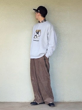 「アイテム（スニーカー）」を使った、サマルさん（メンズ・175cm）の冬コーディネート