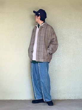 「SUGGESTION（サジェッション）のアイテム」を使った、サマルさん（メンズ・175cm）の冬コーディネート