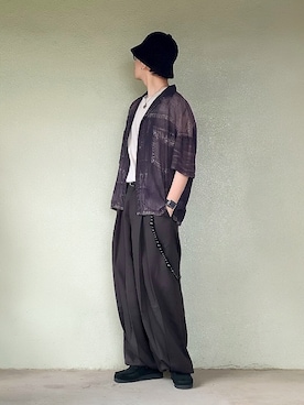 「アイテム（モカシン/デッキシューズ）」を使った、サマルさん（メンズ・175cm）の夏コーディネート