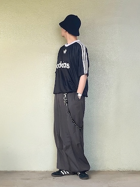「バケットハット」｜サマルさん（メンズ・175cm）の夏コーディネート