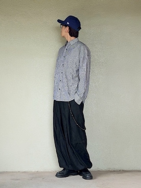 「アイテム（帽子）」を使った、サマルさん（メンズ・175cm）の秋コーディネート