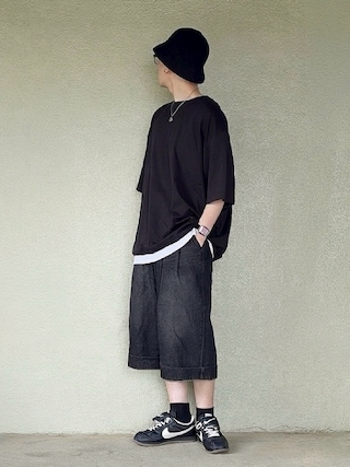 「NIKE(ナイキ)のNIKE CORTEZ SE / ナイキ コルテッツ SE 【SP】(スニーカー)」を使った、サマルさん(メンズ・175cm)の夏コーディネート