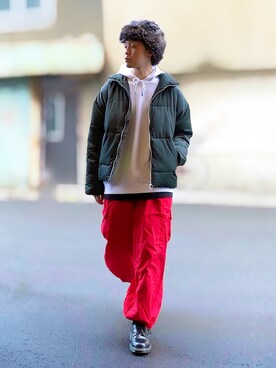 「チャイハネ（チャイハネ）のアイテム（帽子）」を使った、サマルさん（メンズ・175cm）の冬コーディネート