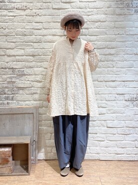 「ブラウスコーデ」｜「アイテム（その他）」を使った、ながやさん（レディース・157cm）の秋コーディネート