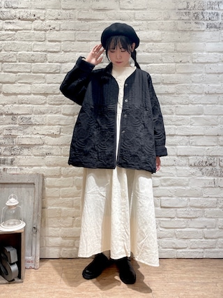 ツハルバイサマンサモスモス フラワー柄キルトリバーシブルジャケット⭐︎ブラウン ツハルバイサマンサモスモス○フラワー柄キルトリバーシブル