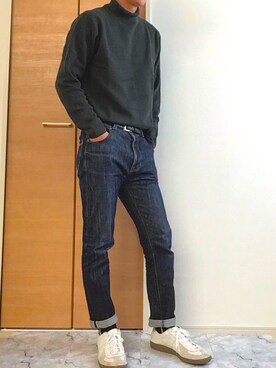 グリーンニット のメンズ人気ファッションコーディネート Wear
