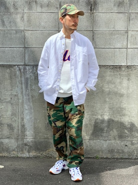 「Right-on（ライトオン）のアイテム（スウェット）」を使った、 $hinih$さん（メンズ・173cm）の春コーディネート