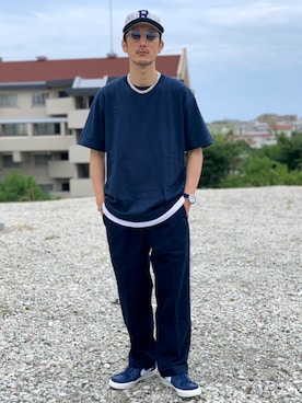 「Hanes」｜「アイテム（アクセサリー）」を使った、 $hinih$さん（メンズ・173cm）の夏コーディネート