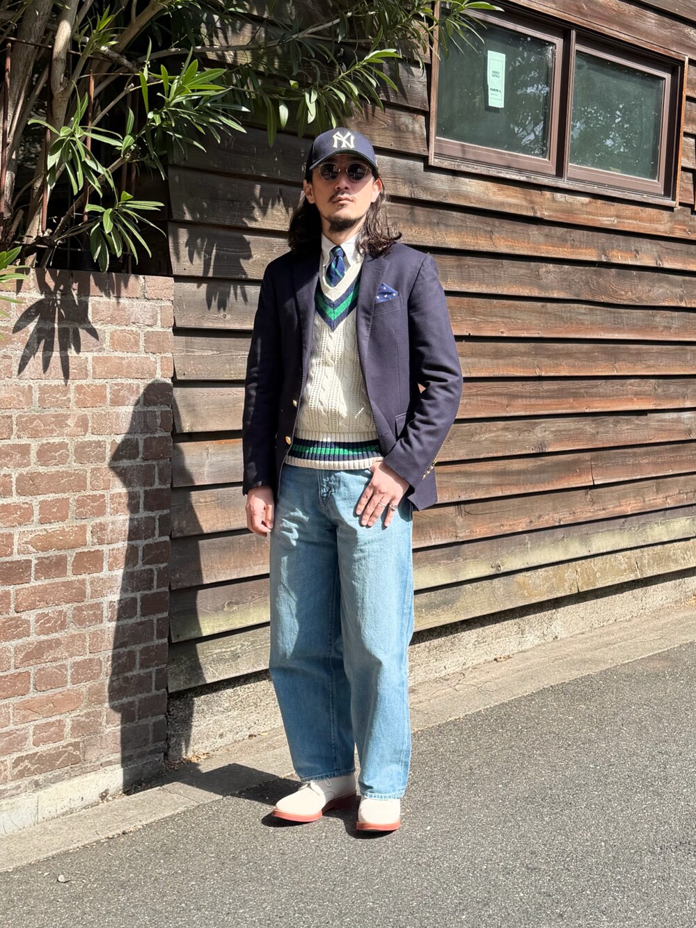 RALPH LAUREN RUGBY 良品 カジュアルスーツ ベスト ストライプ Kent ハンドテーラード ピンストライプ ツイル スーツ | ラルフ