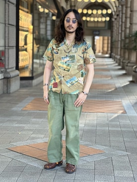 「アイテム（ヘアアクセサリー）」を使った、 $hinih$さん（メンズ・172cm）の夏コーディネート