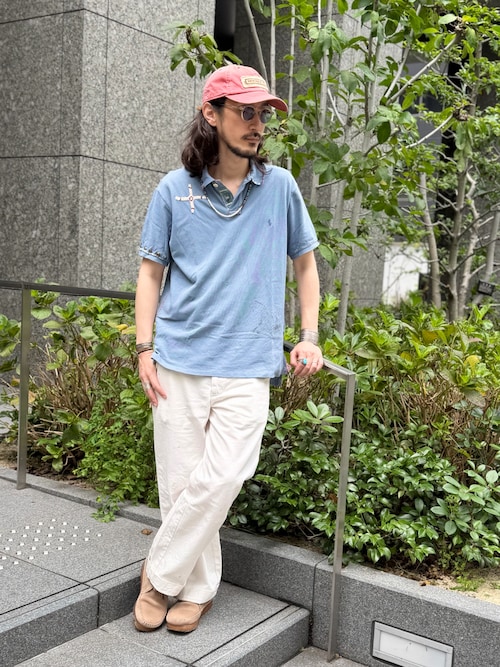 RRL（ダブル アール エル）の「インディゴ デニム トラッカー キャップ