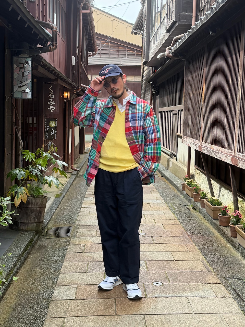 POLO RALPH LAURENのベスト（イエロー系）を使った人気ファッション