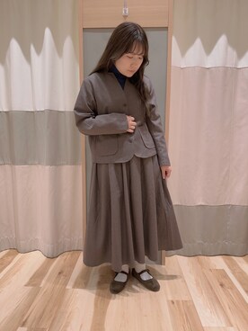 「sm2rhythm（サマンサモスモスリズム）のアイテム（ジャケット/アウター）」を使った、ありささん（レディース・155cm）の秋コーディネート