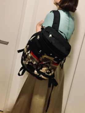 「アイテム（バックパック/リュック）」を使った、maria170さん（レディース・170cm）の秋コーディネート