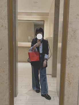 「GUコーデ」｜「アイテム（ローファー）」を使った、guriさん（レディース・159cm）の春コーディネート