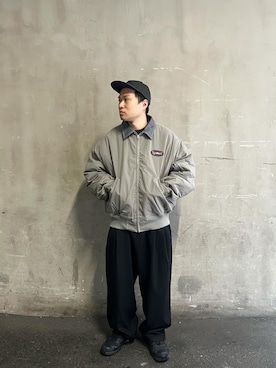 「アウターコーデ」｜「アイテム（キャップ）」を使った、fukuindianさん（メンズ・165cm）の秋コーディネート