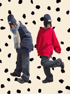 チャッキーナ 𓆌さん（レディース・160cm）の冬コーディネート