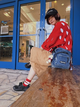 「アイテム（レッグウェア）」を使った、チャッキーナ 𓆌さん（レディース・160cm）の秋コーディネート