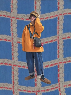 「and R（アンドアール）のアイテム」を使った、チャッキーナ 𓆌さん（レディース・160cm）の冬コーディネート