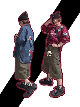 「アイテム（ボクサーパンツ）」を使った、チャッキーナ 𓆌さん（レディース・160cm）の秋コーディネート