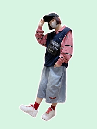 HUF（ハフ）の「HUDSON CAMO ZIP VEST/ HUF ジップベスト ニット 