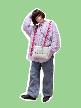 「仕事着」｜「アイテム（PC・スマホグッズ/家電）」を使った、チャッキーナ 𓆌さん（レディース・160cm）の冬コーディネート