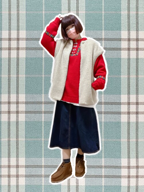 jouetie チロリアンフックニット jouetie チロリアンフックニット レッド -ファッション通販 FASHION WALKER