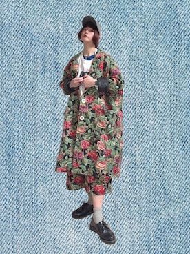 「アイテム（チェスターコート）」を使った、チャッキーナ 𓆌さん（レディース・160cm）の秋コーディネート