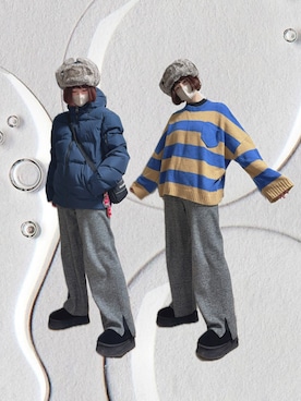 「Candy Stripper（キャンディストリッパー）のアイテム」を使った、チャッキーナ 𓆌さん（レディース・160cm）の冬コーディネート