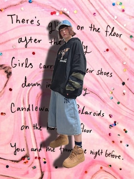 「Candy Stripper（キャンディストリッパー）のアイテム」を使った、チャッキーナ 𓆌さん（レディース・160cm）の冬コーディネート