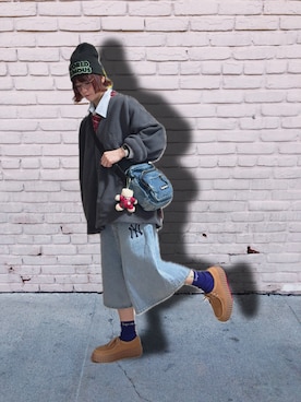 「アイテム（フォーマルスーツ/小物）」を使った、チャッキーナ 𓆌さん（レディース・160cm）の秋コーディネート