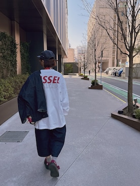 「WIND AND SEA（ウィンダンシー）のアイテム」を使った、チャッキーナ 𓆌さん（レディース・160cm）の春コーディネート