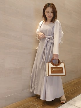 「URBAN RESEARCH ROSSO WOMEN（アーバンリサーチ　ロッソ）のアイテム（サンダル）」を使った、ヤマサキナナさん（レディース・160cm）の夏コーディネート