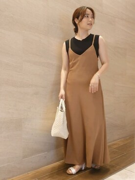 「URBAN RESEARCH ROSSO WOMEN（アーバンリサーチ　ロッソ）のアイテム（ワンピース/ドレス）」を使った、ヤマサキナナさん（レディース・160cm）の夏コーディネート