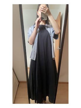 「クレドナ」｜「アイテム（ワンピース/ドレス）」を使った、あいさん（レディース・162cm）の夏コーディネート