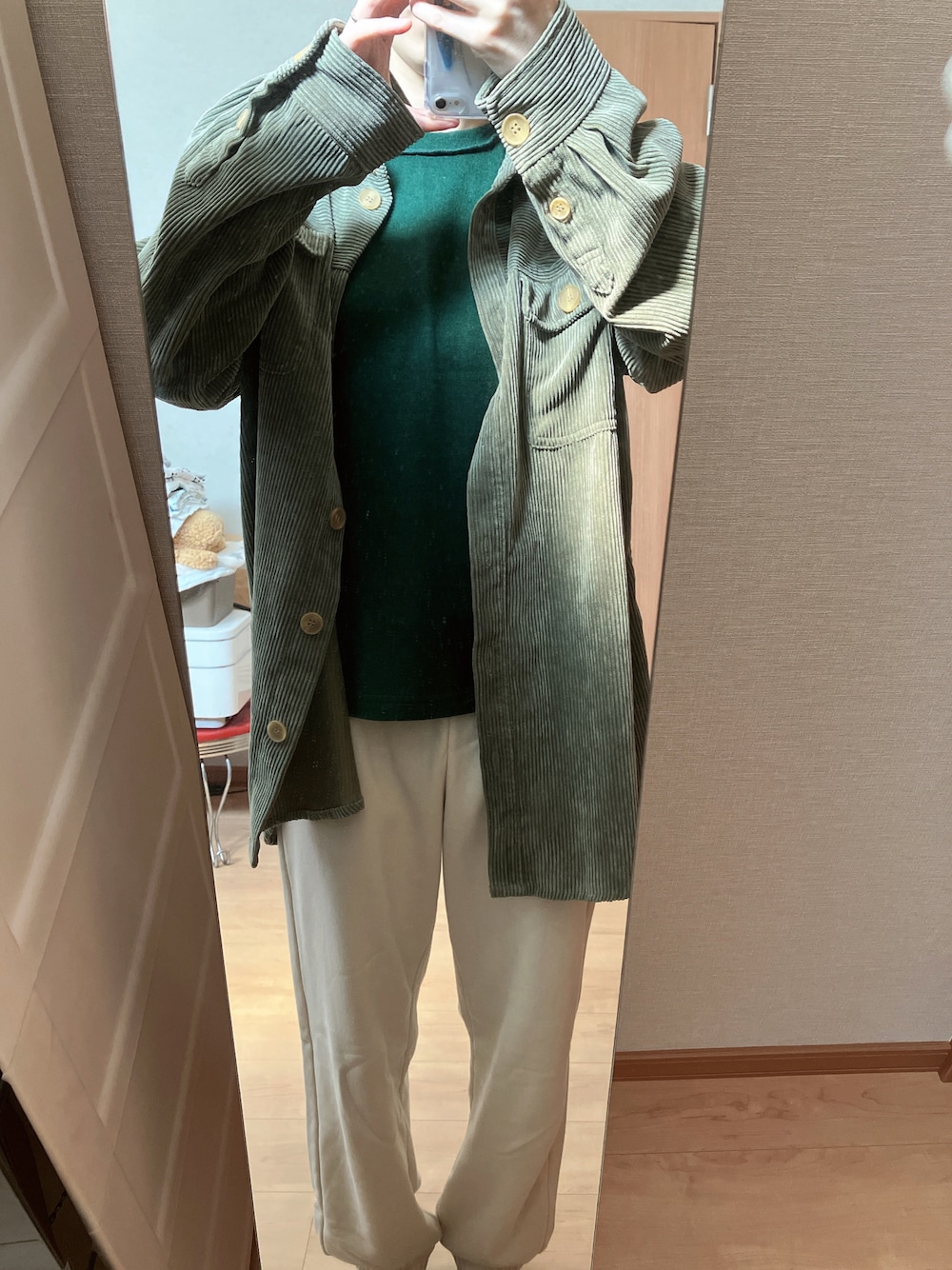 TODAYFUL（トゥデイフル）の「ボーイフレンドコーデュロイシャツ