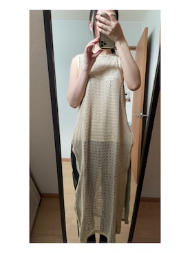 「クレドナ」｜「アイテム（ワンピース/ドレス）」を使った、あいさん（レディース・162cm）の夏コーディネート