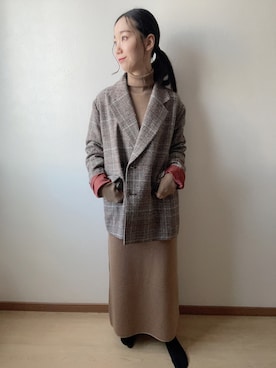 「クレドナ」｜「アイテム（ジャケット/アウター）」を使った、あいさん（レディース・162cm）の秋コーディネート