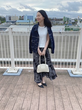 「クレドナ」｜「アイテム（ジャケット/アウター）」を使った、あいさん（レディース・162cm）の秋コーディネート