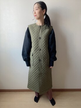 「クレドナ」｜「アイテム（スラックス）」を使った、あいさん（レディース・162cm）の秋コーディネート