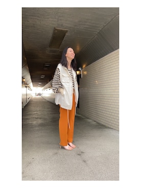 「クレドナ」｜「アイテム（ジャケット/アウター）」を使った、あいさん（レディース・162cm）の秋コーディネート