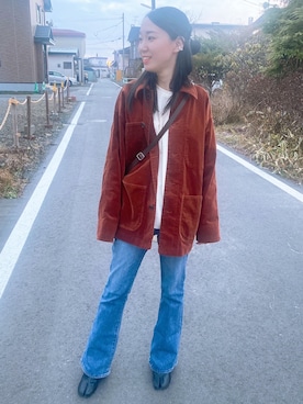 「クレドナ」｜「アイテム（ジャケット/アウター）」を使った、あいさん（レディース・162cm）の秋コーディネート