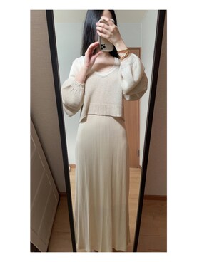 「クレドナ」｜「アイテム（ワンピース/ドレス）」を使った、あいさん（レディース・162cm）の夏コーディネート