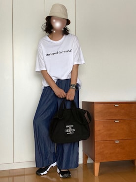 「MAISON DE REEFUR（メゾンドリーファー）のアイテム（トートバッグ）」を使った、izuさん（レディース・168cm）の夏コーディネート