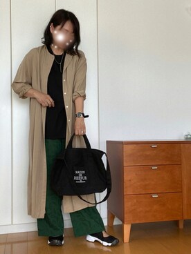 「MAISON DE REEFUR（メゾンドリーファー）のアイテム（トートバッグ）」を使った、izuさん（レディース・168cm）の夏コーディネート