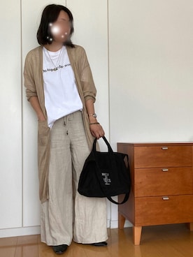 「MAISON DE REEFUR（メゾンドリーファー）のアイテム（トートバッグ）」を使った、izuさん（レディース・168cm）の夏コーディネート