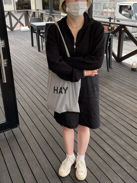 「UNDERCONTROL（アンダーコントロール）のアイテム（帽子）」を使った、vuvさん（レディース・159cm）の冬コーディネート